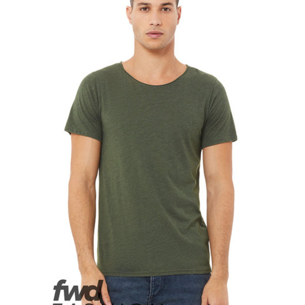 FWD Fashion Unisex Triblend Raw Neck T-Shirt Thumbnail