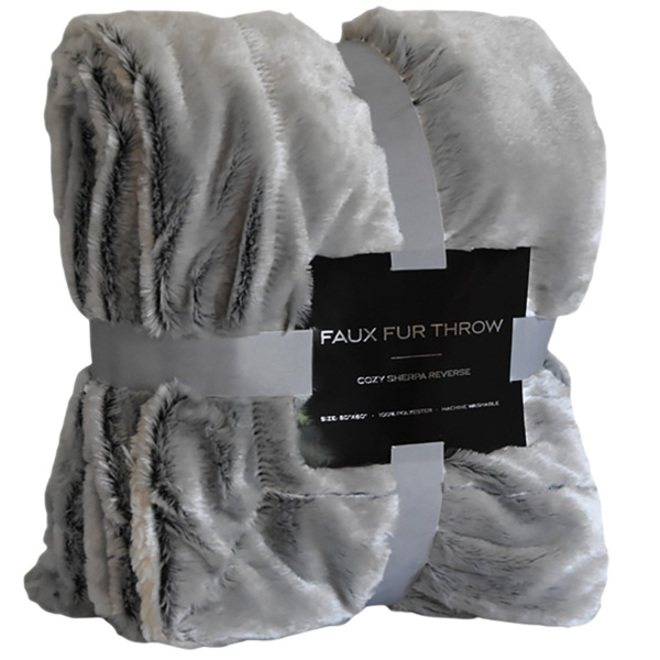 Faux Fur Sherpa Blanket Thumbnail