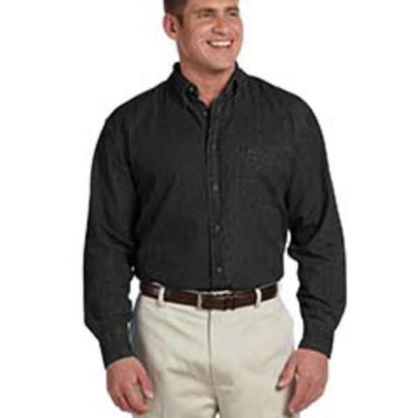 Men's Long-Sleeve Denim Shirt Thumbnail