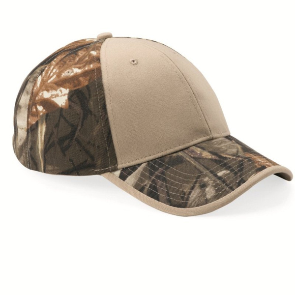 Solid Front Camo Back Cap Thumbnail