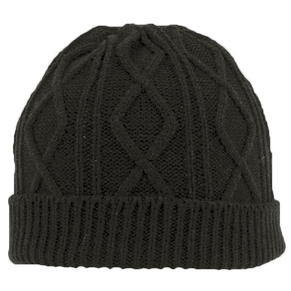 OTTO CAP 12" Cable Knit Beanie w/ Rib Knit Cuff Thumbnail
