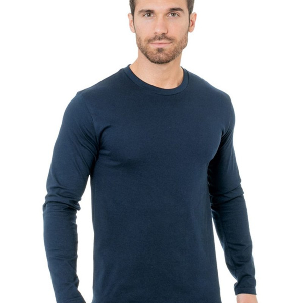 Unisex Fine Jersey Long Sleeve T-Shirt Thumbnail