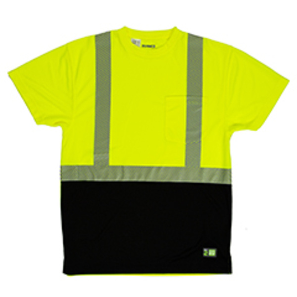 Unisex Hi-Vis Class 2 Color Blocked Pocket T-Shirt Thumbnail