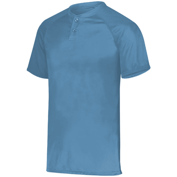 Youth Attain Wicking Two-Button Baseball Jersey Thumbnail