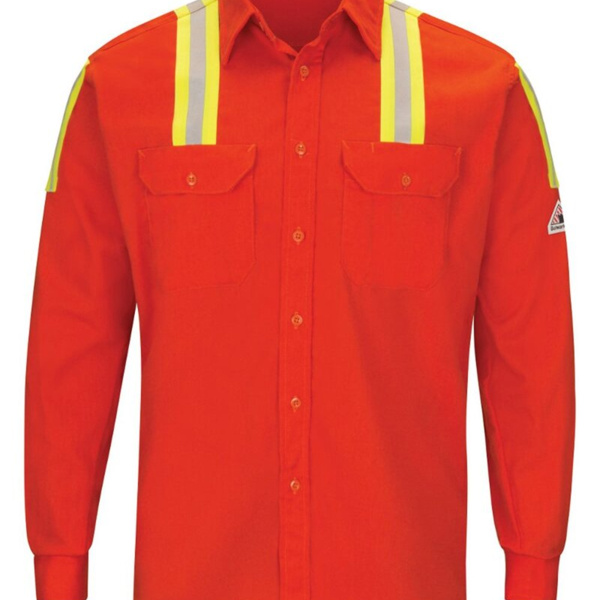 Men's Tall Enhanced Visibility Long Sleeve Uniform Shirt Thumbnail